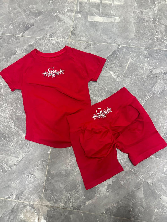 Red Yoga Set