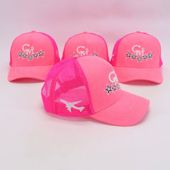 Pink Lemonade CM Logo Suede Trucker Hat