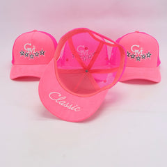 Pink Lemonade CM Logo Suede Trucker Hat