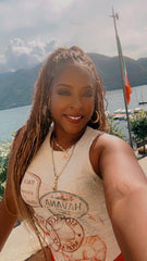 Passport Stamp Crop Top