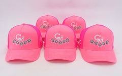 Pink Lemonade CM Logo Suede Trucker Hat