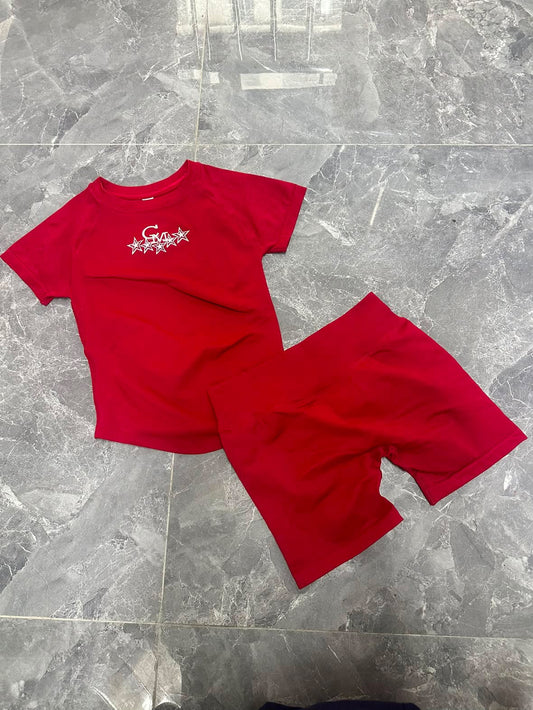 Red Yoga Set