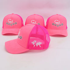 Pink Lemonade CM Logo Suede Trucker Hat