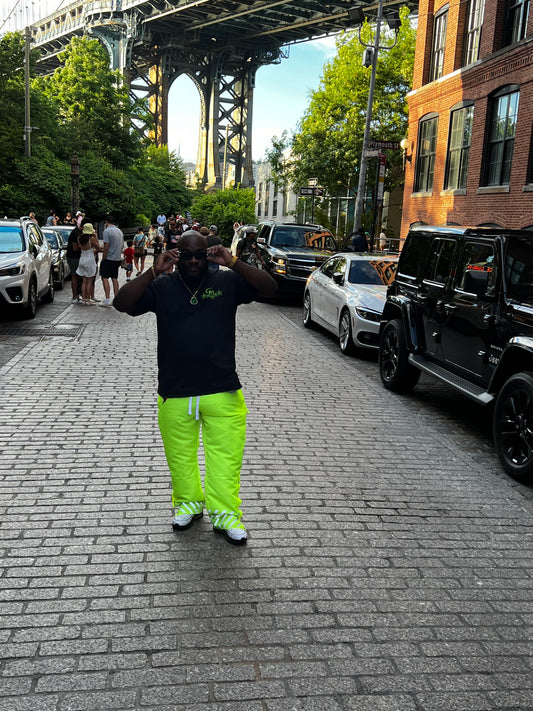 Neon Green Track Pants