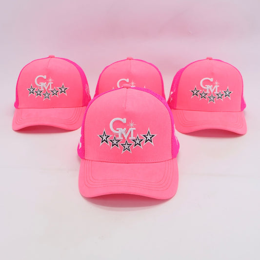 Pink Lemonade CM Logo Suede Trucker Hat